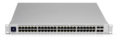Ubiquiti Networks UniFi Pro 48-Port PoE Managed L2/L3 Gigabit Ethernet (10/100/1000) Zilver 1U Power over Ethernet (PoE) Ubiquiti Networks UniFi Pro 48-Port PoE Managed L2/L3 Gigabit Ethernet (10/100/1000) Zilver 1U Power over Ethernet (PoE)