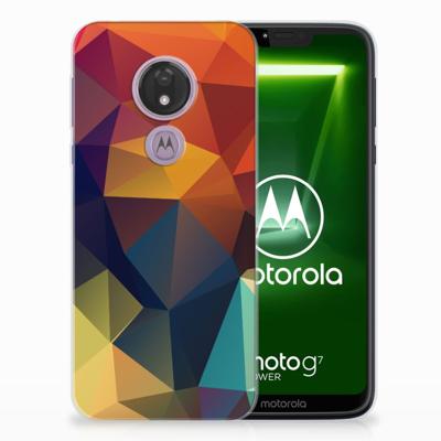 Motorola Moto G7 Power TPU Hoesje Polygon Color Motorola Moto G7 Power TPU Hoesje Polygon Color