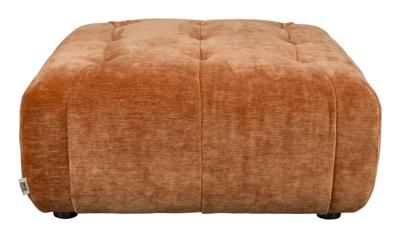 Dutchbone Hocker 'Giada' Velvet, kleur Terra