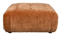 Dutchbone Hocker 'Giada' Velvet, kleur Terra - thumbnail
