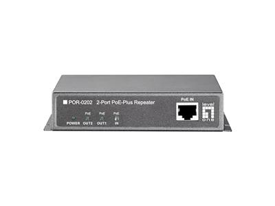 Level One POR-0202 PoE-Plus Repeater met 2 poorten