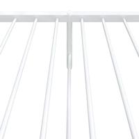 Bedframe met hoofd- en voeteneinde metaal wit 75x190 cm - thumbnail
