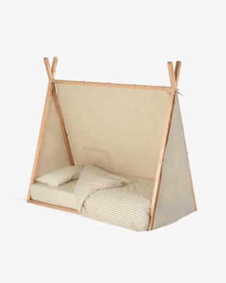 Kave Home Kinderbed 'Maralis', 70 x 140cm, kleur Naturel Kave Home Kinderbed 'Maralis', 70 x 140cm, kleur Naturel