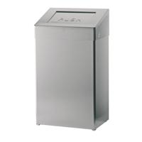 SanTRAL SanTRAL afvalbak gesloten 50l - RVS - thumbnail