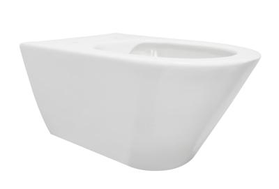 Wiesbaden Wandcloset Stereo Rimless Zonder Zitting Glans Wit