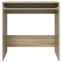 Bureau met plank Sonoma eiken 77,5 x 43 x 79 cm Bewerkt hout - thumbnail