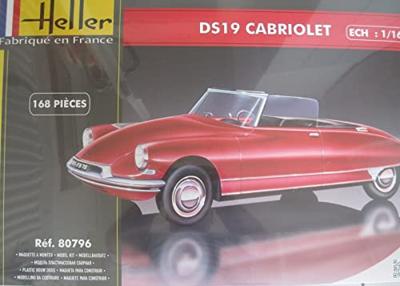 Heller 80796 Citroen DS 19 Cabriolet Bouwpakket Schaal 1:16