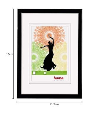 Hama Fotolijst Kunststof Madrid Zwart 10x15cm
