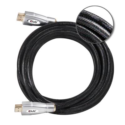 club3D HDMI Aansluitkabel HDMI-A-stekker, HDMI-A-stekker 5.00 m Zwart CAC-2312 4K UHD, Vlambestendig HDMI-kabel club3D HDMI Aansluitkabel HDMI-A-stekker, HDMI-A-stekker 5.00 m Zwart CAC-2312 4K UHD, Vlambestendig HDMI-kabel