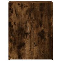 Archiefkast 60x32x77,5 cm bewerkt hout gerookt eikenkleurig - thumbnail