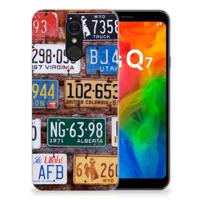 LG Q7 Siliconen Hoesje met foto Kentekenplaten - thumbnail