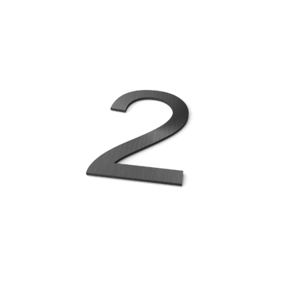 Nummer 2 Model: Huisnummer RVS Geroba - Geroba