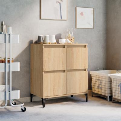 Dressoir 60x35x70 cm bewerkt hout sonoma eikenkleurig