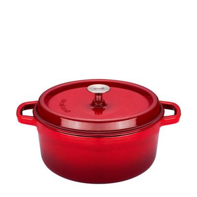 Sola Gietijzeren Braadpan 20 cm Rood/Oranje