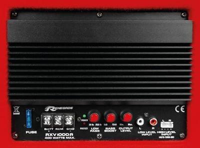 Audio Design RXV1000A subwoofer 200 W Active subwoofer Black,Red - Audio Design RXV1000A, 200 W, Active subwoofer, 30-250 Hz, 12 dB, 25 cm, Black,Red