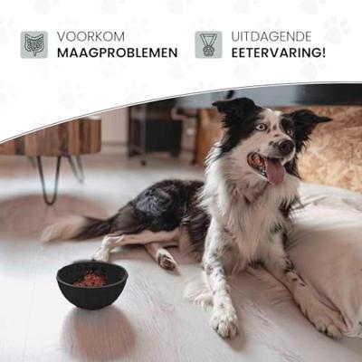 Eat Slow Live Longer Lick Mat Wobble Bowl Grey - thumbnail