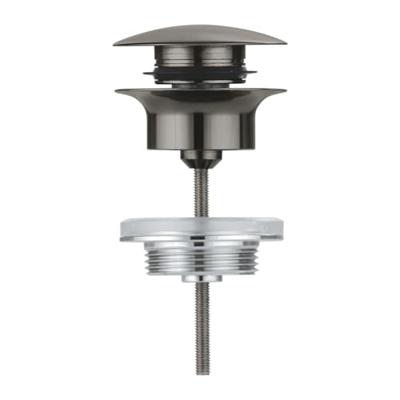 Waste GROHE Others met Push Open Plug Hard Graphite Geborsteld Waste GROHE Others met Push Open Plug Hard Graphite Geborsteld