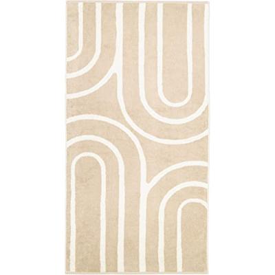 Cawö Cawo Gallery circle Douchelaken 70x140 natur