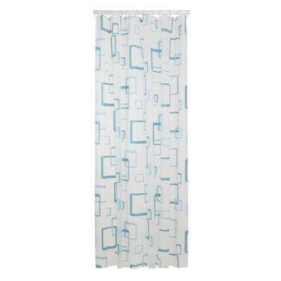 Douchegordijn Sealskin PEVA Retro 180x200 Blauw