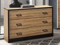 Commode NORI 3 lades franse eik - thumbnail