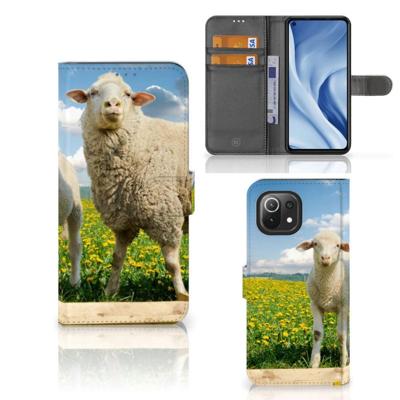 Xiaomi 11 Lite 5G NE | Mi 11 Lite | Telefoonhoesje | Met pasjeshouder | Schaap en Lammetje