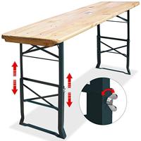 Biertent tafel 170x50x75-105cm in hoogte verstelbaar - thumbnail