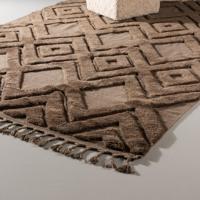 Nohr Vloerkleed 'Brannen' 200 x 300cm, kleur Donkerbruin - thumbnail