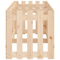 Plantenbak verhoogd met hekontwerp 200x50x50 cm grenenhout - thumbnail