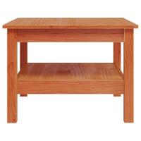 Salontafel 55x55x40 cm massief grenenhout wasbruin - thumbnail