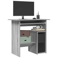 Bureau 80x45x74 cm bewerkt hout grijs sonoma eikenkleurig - thumbnail
