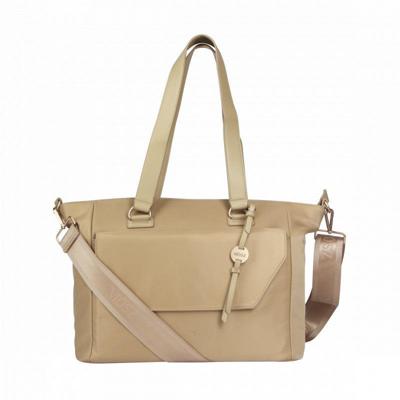 Laptoptas shopper dames 15.6 inch - beige - MŌSZ Denise Laptoptas shopper dames 15.6 inch - beige - MŌSZ Denise