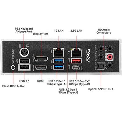 Moederbord AMD MSI MAG B550 TOMAHAWK Moederbord AMD MSI MAG B550 TOMAHAWK