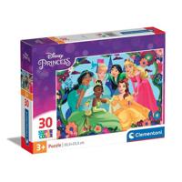 Clementoni legpuzzel super color disney princess, 30st. - thumbnail