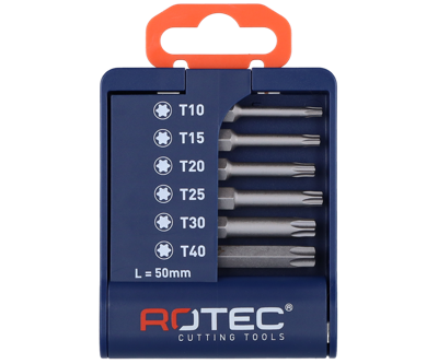 Rotec Bitset | 6-delig | E6.3 x 50mm | TORX - 825.0130