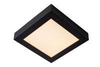 Lucide BRICE-LED - Plafonnière Badkamer - LED Dimb. - 1x22W 3000K - IP44 - Zwart - thumbnail