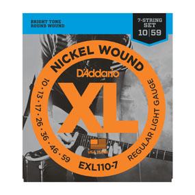 D'Addario EXL110-7 snarenset voor 7-snarige elektrische gitaar