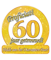 Huldeschild 60 Jaar Getrouwd - thumbnail