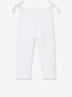 Legging meisje tot halverwege de kuit wit - thumbnail