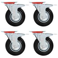 VidaXL 24 st zwenkwielen 125 mm - thumbnail