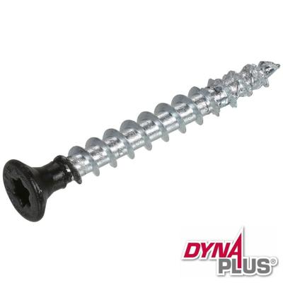 Dynaplus Beslagschroef Verzinkt Platkop Voldraad-8mm Zwarte Kop Torx TX20 4.5X40 | 200 stuks - 0285.01.33605