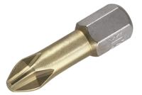 Wolfcraft Torsie TiN-bit | Kruiskop PH1 | 1 stuk - 1322000 - thumbnail
