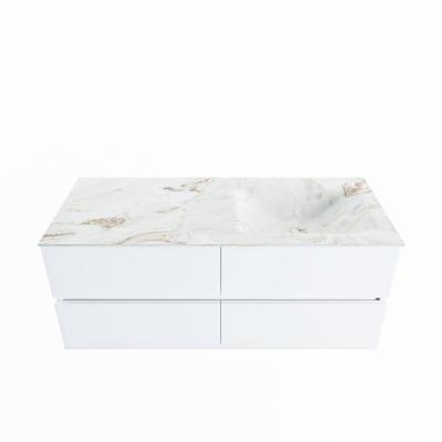 MONDIAZ VICA-DLUX 120cm badmeubel onderkast Talc 4 lades. Inbouw wastafel CLOUD rechts 1 kraangat, kleur Frappe. MONDIAZ VICA-DLUX 120cm badmeubel onderkast Talc 4 lades. Inbouw wastafel CLOUD rechts 1 kraangat, kleur Frappe.