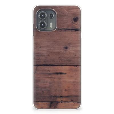 Motorola Edge 20 Lite | Bumper Hoesje | Old Wood