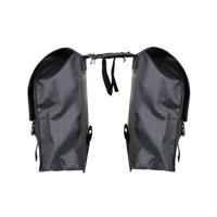 Dresco Super shopper dubbele fietstas 50 liter nylon zwart - thumbnail