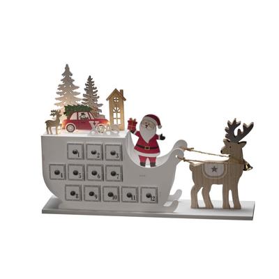 Konstsmide 3263-210 LED-silhouet Adventskalender Warmwit LED Wit Timer Konstsmide 3263-210 LED-silhouet Adventskalender Warmwit LED Wit Timer