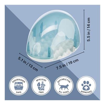 Kattenspeeltje Trixie Blauw Wit Plastic 19 × 13 × 14 CM