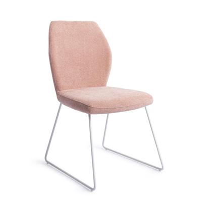 Jesper Home Eetkamerstoel 'Ikata' Slide White, kleur Anemone