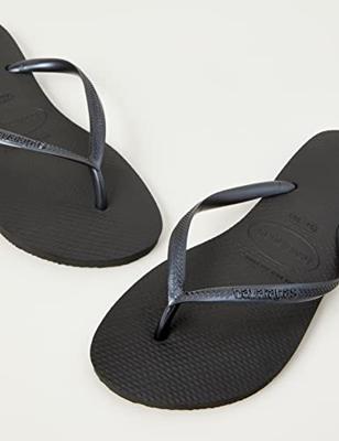 Havaianas Slim Slipper Dames Black 41/42 - thumbnail