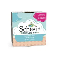 Schesir kitten care 3-12 Tonijn mousse 85g - thumbnail