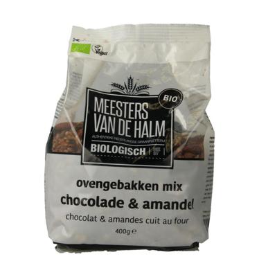 Ovengebakken mix chocolade en amandel bio 400 Gram Ovengebakken mix chocolade en amandel bio 400 Gram